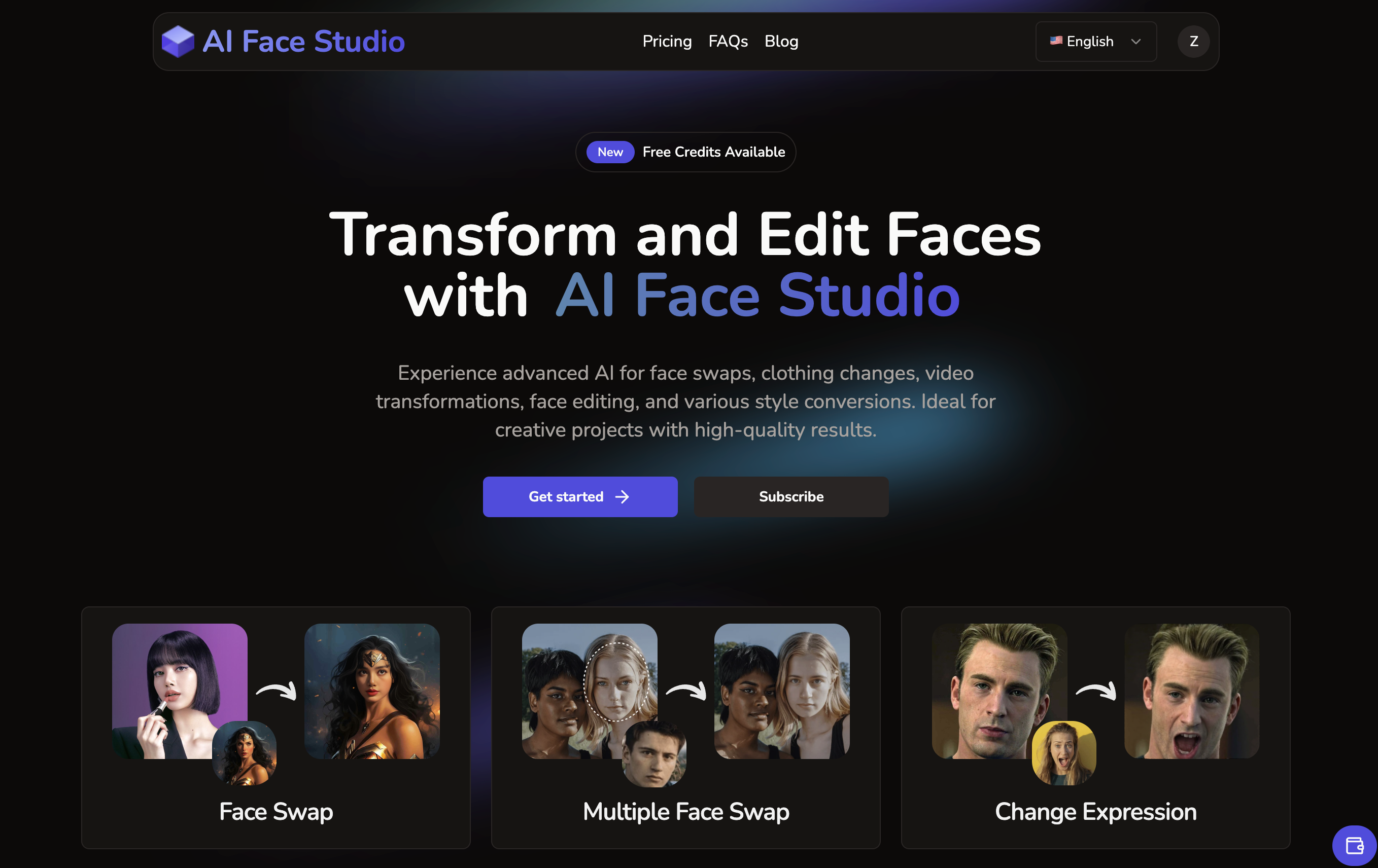 AI Face Studio screenshot