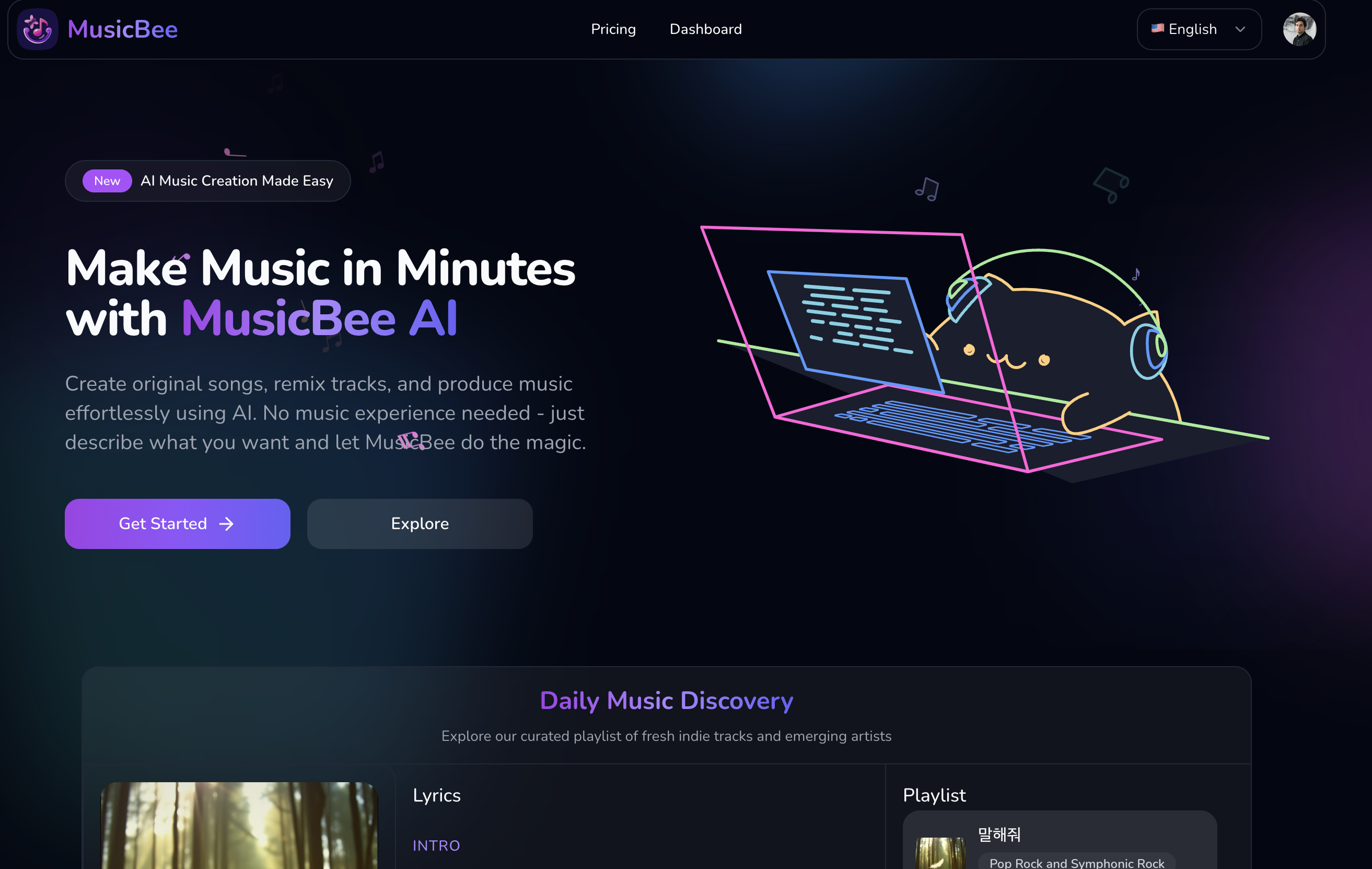 MusicBee AI screenshot